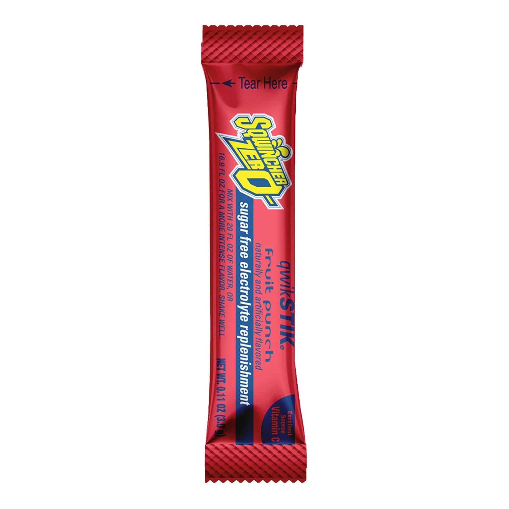 Sqwincher Quik Stik Zero Fruit Punch Electrolyte Replenishment Drink Mix MK 1057735