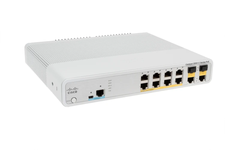 Cisco 3560 Compact Series 8 Port PoE Switch, WS-C3560C-8PC-S, Refurbished, Original