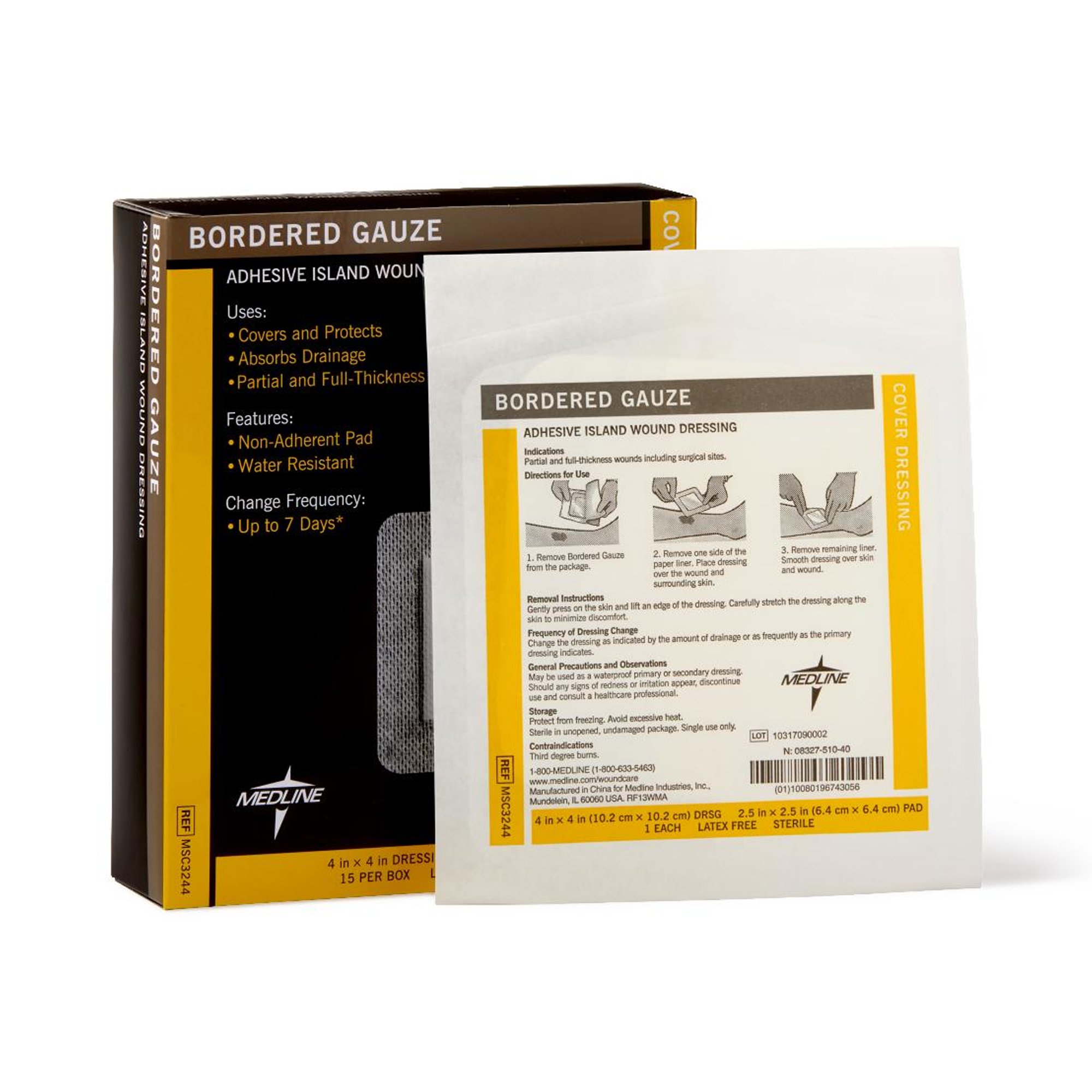 Medline Island Dressing, 4 x 4 Inch MK 504438