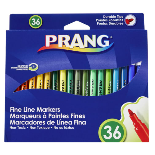 Prang Fine Line Markers - 36 Color Set