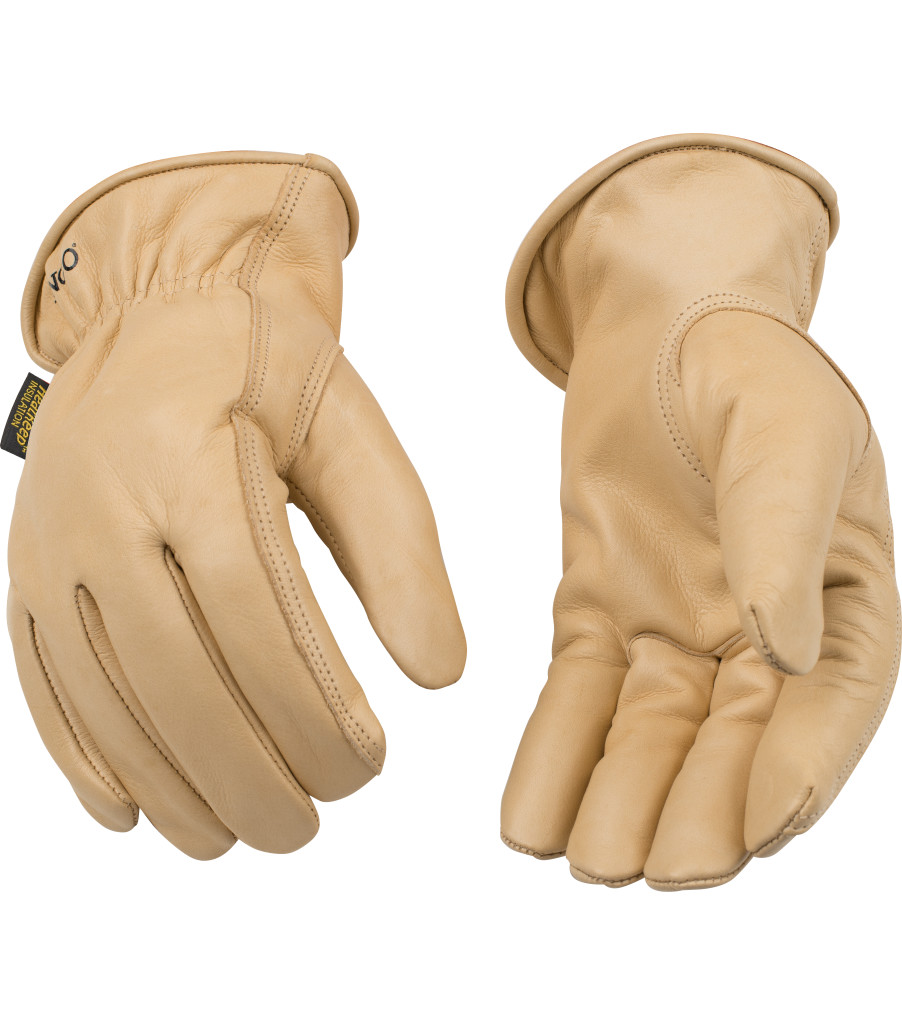 Lined Grain Cowhide Driver, Tan, large image number 2