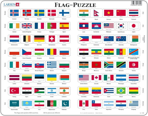 Flags of the World Puzzle (80 pieces)