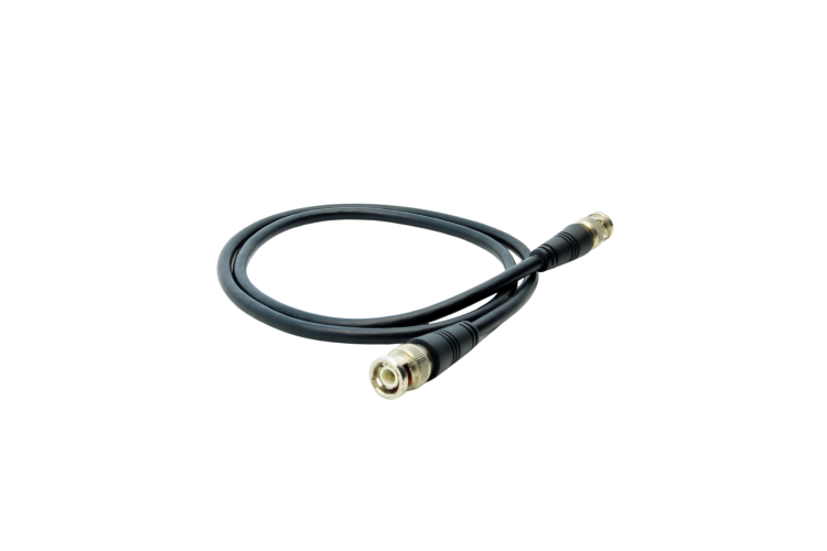 RG6 Coaxial Patch Cable with BNC Male to Male Connectors, 6ft, Black