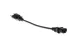 AC Power Cord, 5-15P to C13, 18 AWG, 1ft, Black