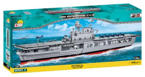 COBI USS Enterprise (CV-6) Aircraft Carrier - 2510 pieces (Small Army World War II)