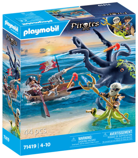Playmobil Battle with the Giant Octopus (Pirates)