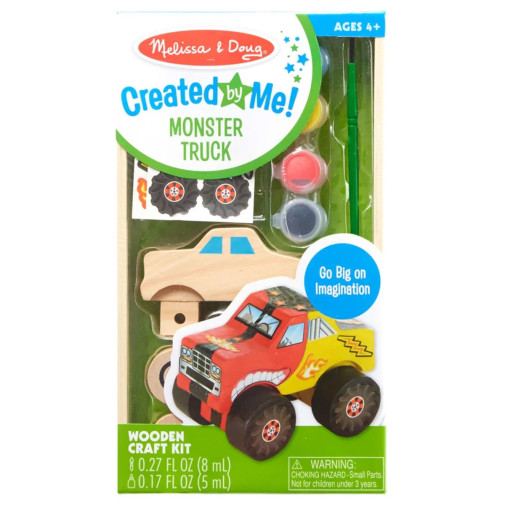 Decorate-Your-Own Wooden Monster Truck