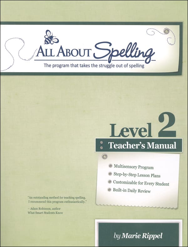 All About Spelling Level 2 Teacher's Manual