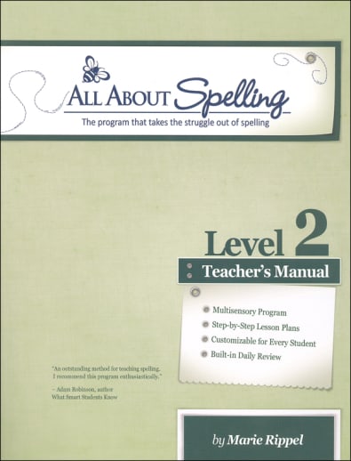 All About Spelling Level 2 Teacher's Manual