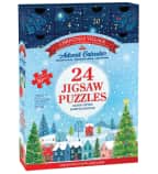 Eurographics Christmas Village Advent Calendar (24 50-piece Jigsaw Puzzles)