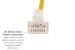 Cat6 Slim Ethernet Patch Cable, Snagless, 0.5 ft, Yellow