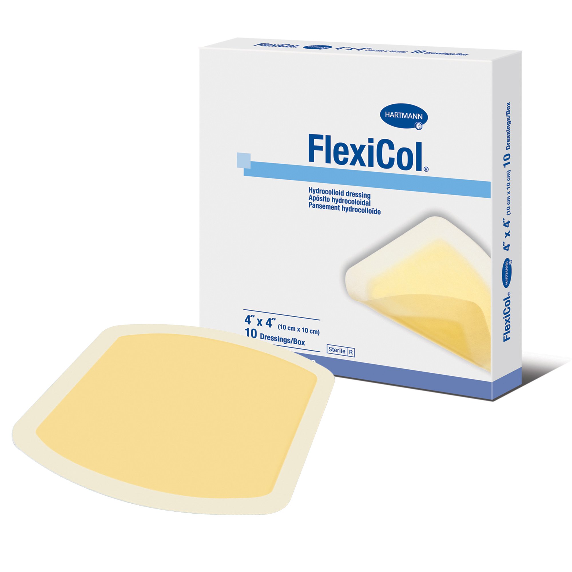 FlexiCol Hydrocolloid Dressing, 4 x 4 Inch MK 764691