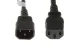 AC Power Cord,  C13 to C14,  18AWG, 25ft, Black