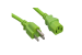 Power Cord, 5-15P to C13, 6 ft,  18AWG, Green