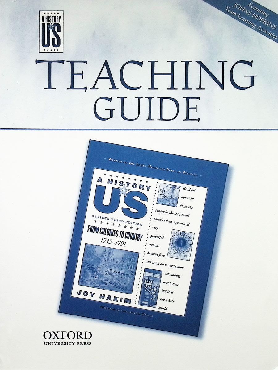 A History of US: From Colonies To Country Volume 3 Middle/High Teacher Guide