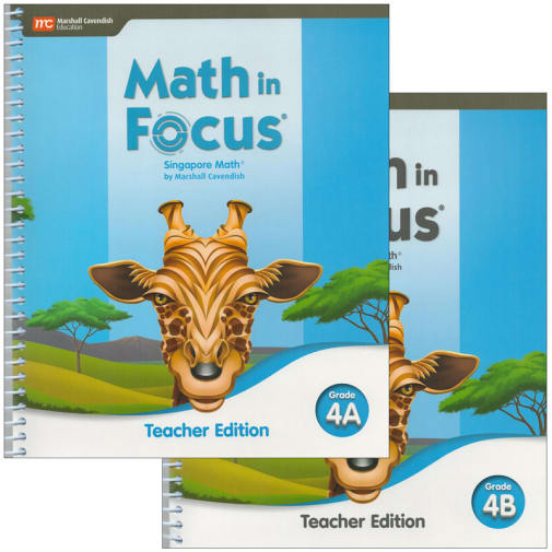 Math in Focus 2020 Teacher Edition Set Grade 4
