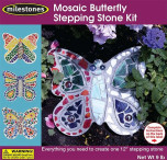 Mosaic Leaf Stepping Stone Kit