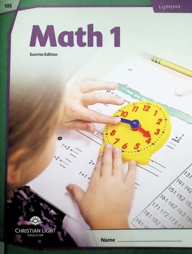 Christian Light Math LightUnit 105 Sunrise Edition