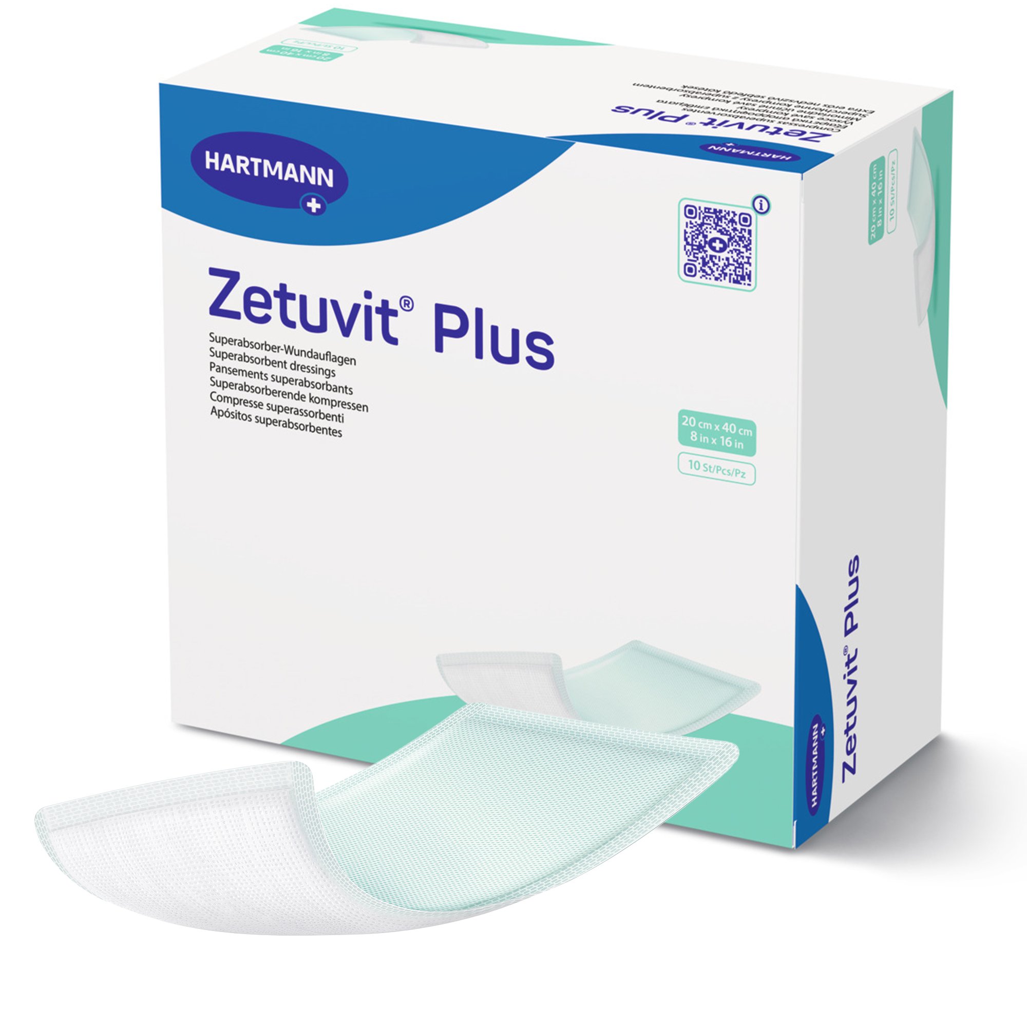 Zetuvit Plus Sterile Superabsorbent Dressing, 8 x 16 Inch MK 1161232