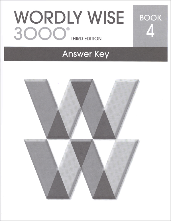 Wordly Wise 3000 3rd Edition Key Book 4