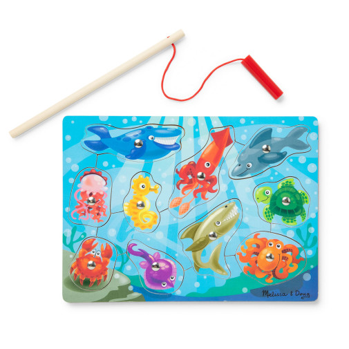 Magnetic Wooden Fishing Game