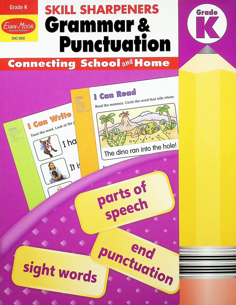 Skill Sharpeners: Grammar & Punctuation - Grade K