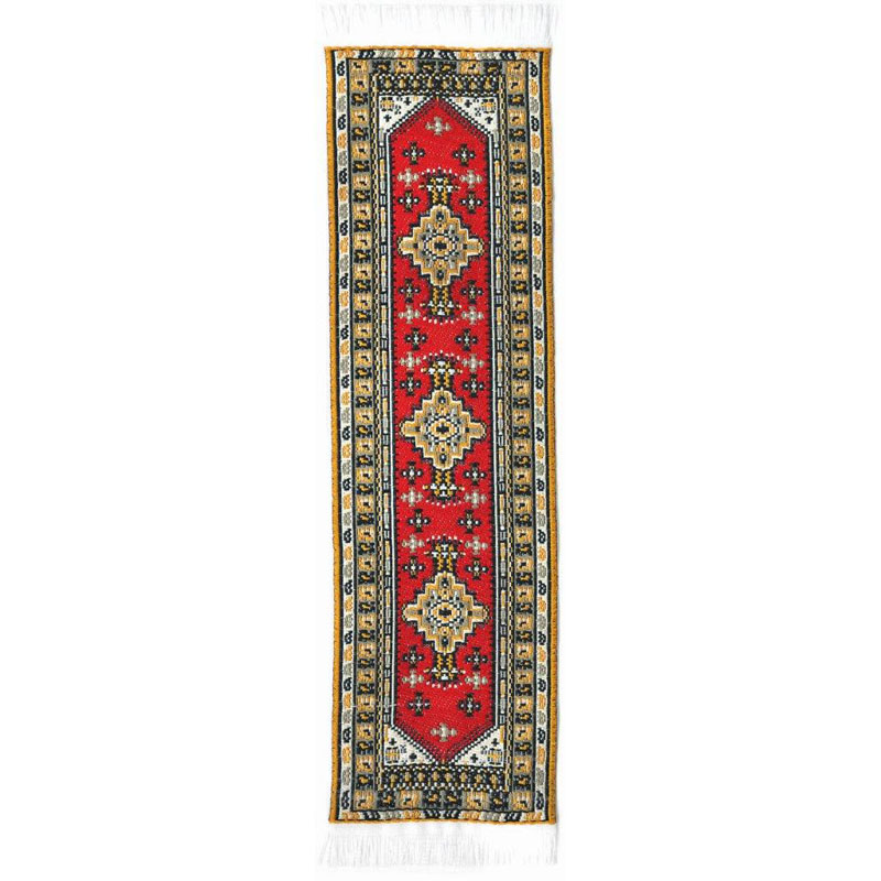 Oriental Carpet Fabric Bookmarks - Teal Woven Persian Rug Design, Set Of 3 Luxury Bookmarkers