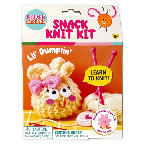 Bright Stripes Snack Knit Kit - Lil' Dumpling