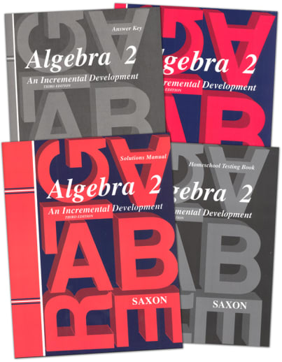 Saxon Algebra 2 Homeschool Kit with Solutions Manual 3rd Edition