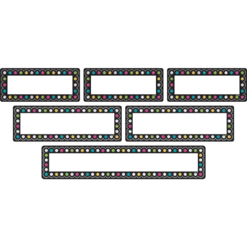 Clingy Thingies Labels & Mini Labels - Chalkboard Brights
