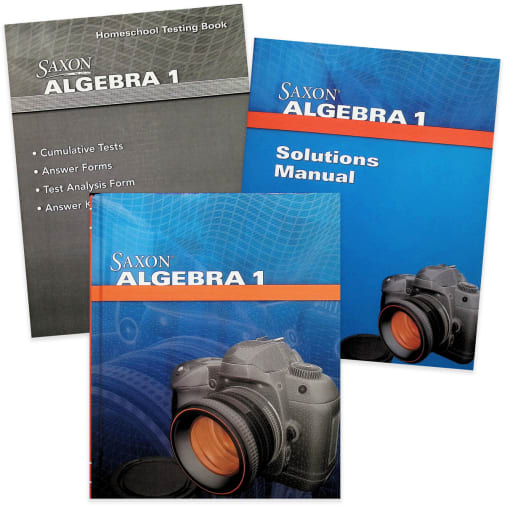 Algebra 1 Homeschool Kit With Solutions Manual (4th Edition)