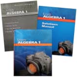 Saxon Algebra 1 Homeschool Kit With Solutions Manual (4th Edition)