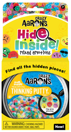 Crazy Aaron's Mixed Emotions Thinking Putty 4" Tin (Hide Inside)