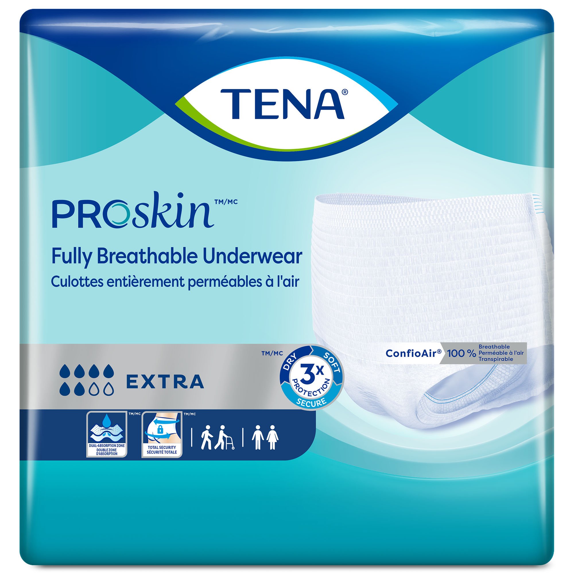 Tena ProSkin Extra Fully Breathable Absorbent Underwear, 2X-Large MK 1117751