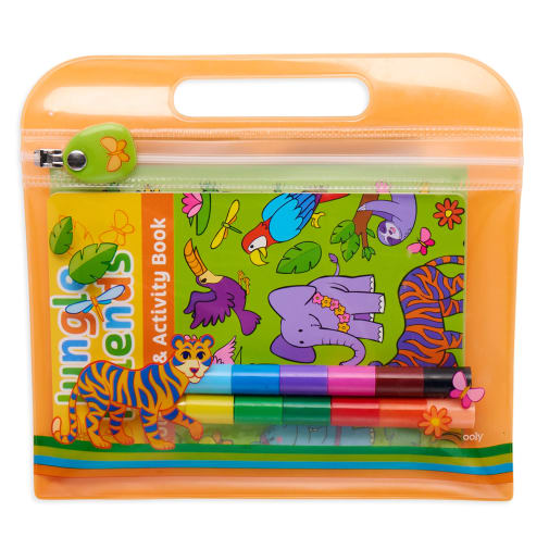 Mini Traveler Coloring and Activity Kit - Jungle Friends