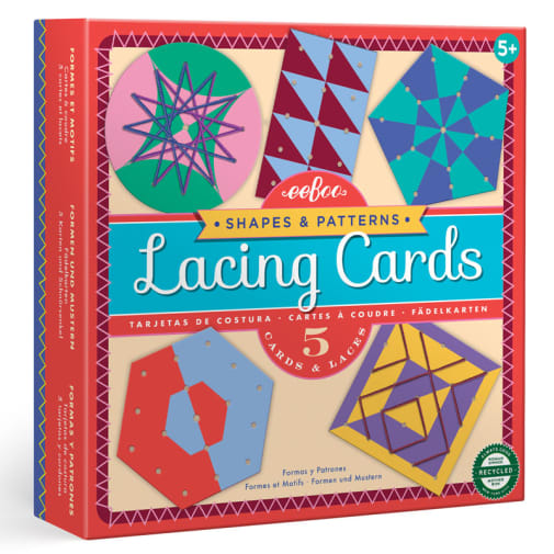 Shapes & Patterns Lacing Cards