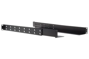 Gruber 19in, 23in, 30in Rack Mount Adjustable Rails, Black.