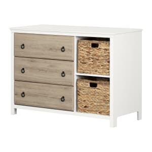 3-Drawer Dresser with Baskets