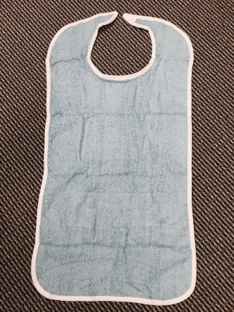 Reusable Adult Bib, Blue, hook-and-loop closure MK 1057871