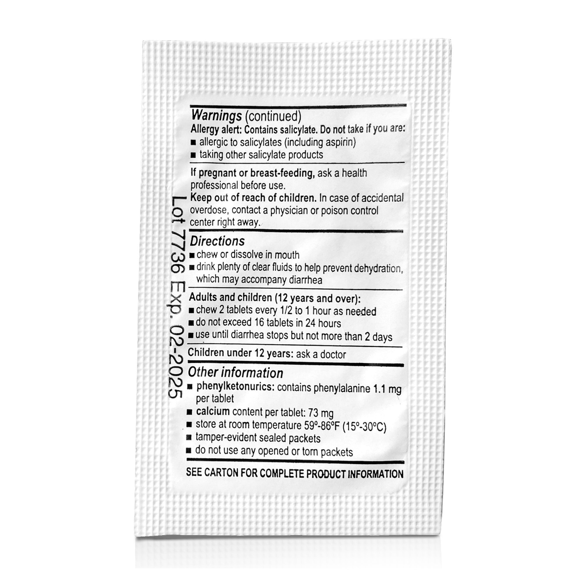 McKesson Bismuth Subsalicylate Anti-Diarrheal MK 1111737