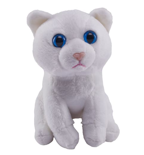 Pocketkins-Eco White Cat 5" Plush