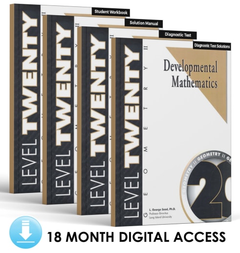 Developmental Math: Level 20 E-Book Set | Geometry 2: Two-Dimensional Figures (18 Month Access)