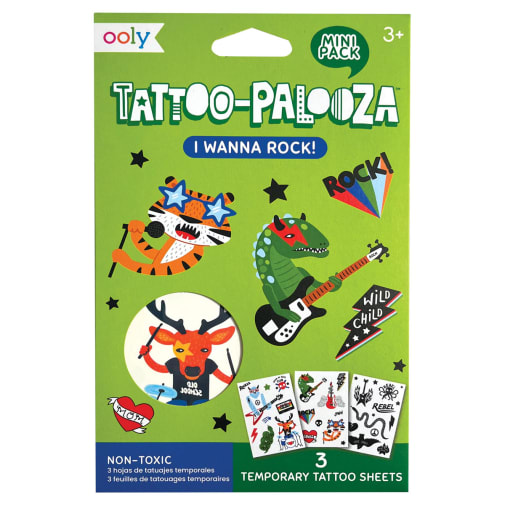 Mini Tattoo Palooza Temporary Tattoos - I Wanna Rock!