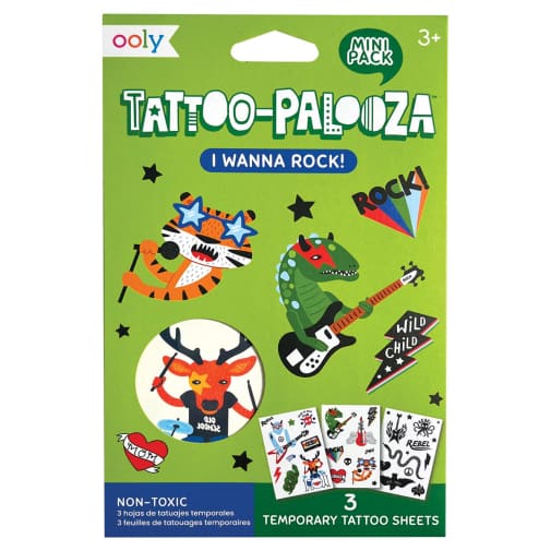 Mini Tattoo Palooza Temporary Tattoos - I Wanna Rock!