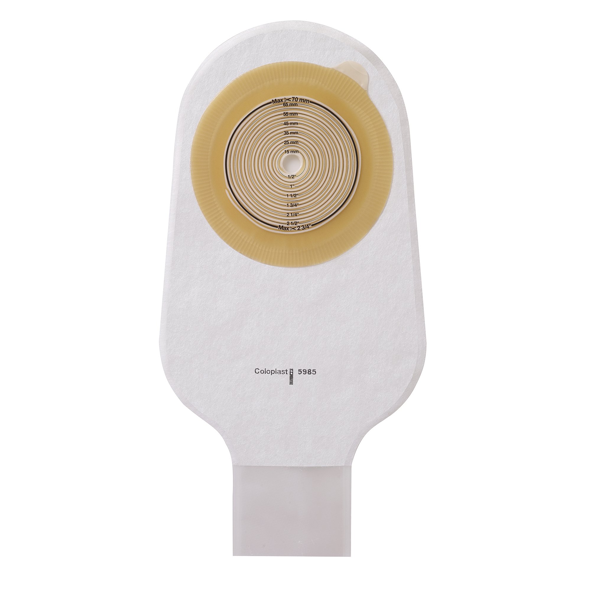 Assura Flat 1-Piece Transparent Ostomy Pouch, 10  70 mm Stomas MK 699117