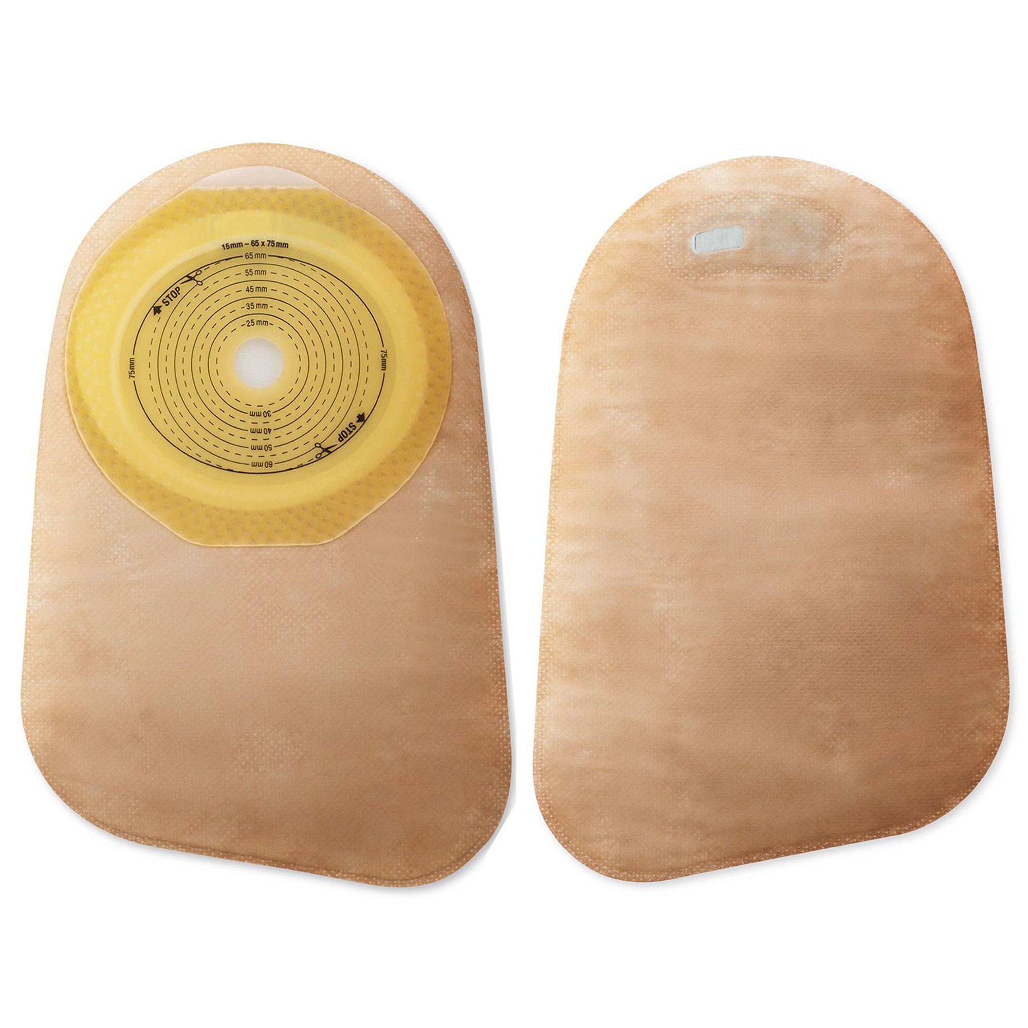 Premier One-Piece Closed End Beige Colostomy Pouch, Pre-cut to Fit 30 mm Stoma MK 495234