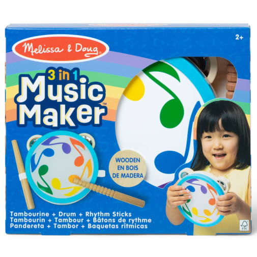 Melissa & Doug 3-in-1 Wooden Music Maker