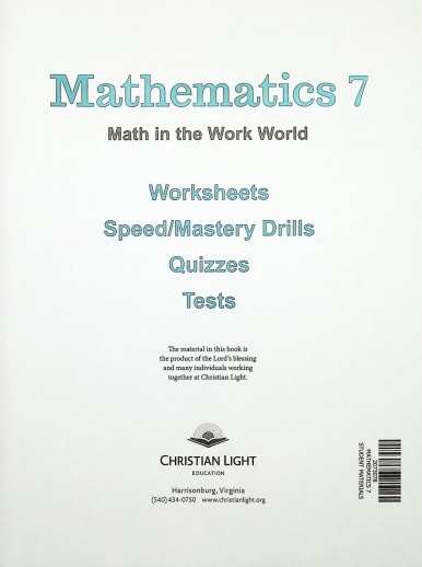 Mathematics Grade 7 Student Material