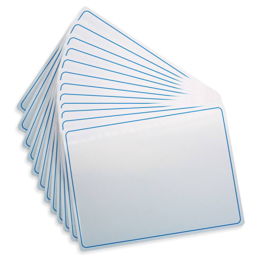 Plain Two-Sided Dry Erase Sheets 9"x12" - magnetic - (12 pack)
