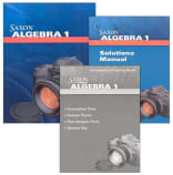 Algebra 1 Homeschool Kit With Solutions Manual (4th Edition)